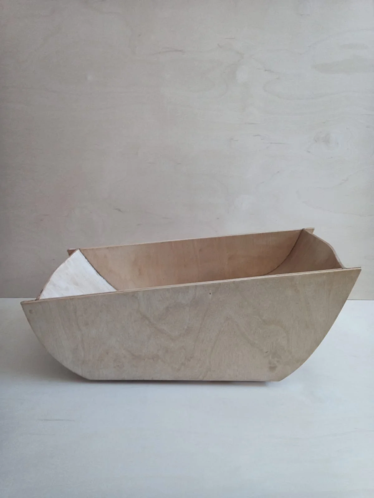 Wood-based AMME bathtub prototype from the collaboration between Haptic Art Lab and Borg Markkula